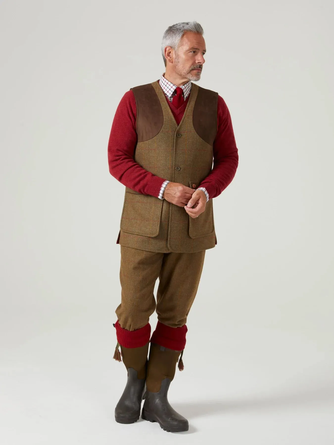 50% OFF ALAN PAINE Combrook Mens Tweed Shooting Breeks - Hawthorn - Size: 34", 40" & 42"