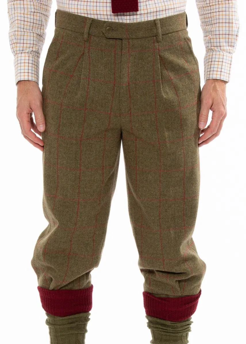 50% OFF - ALAN PAINE Combrook Mens Tweed Shooting Breeks - Sage - Size: 30", 32", 40" & 46"Waist