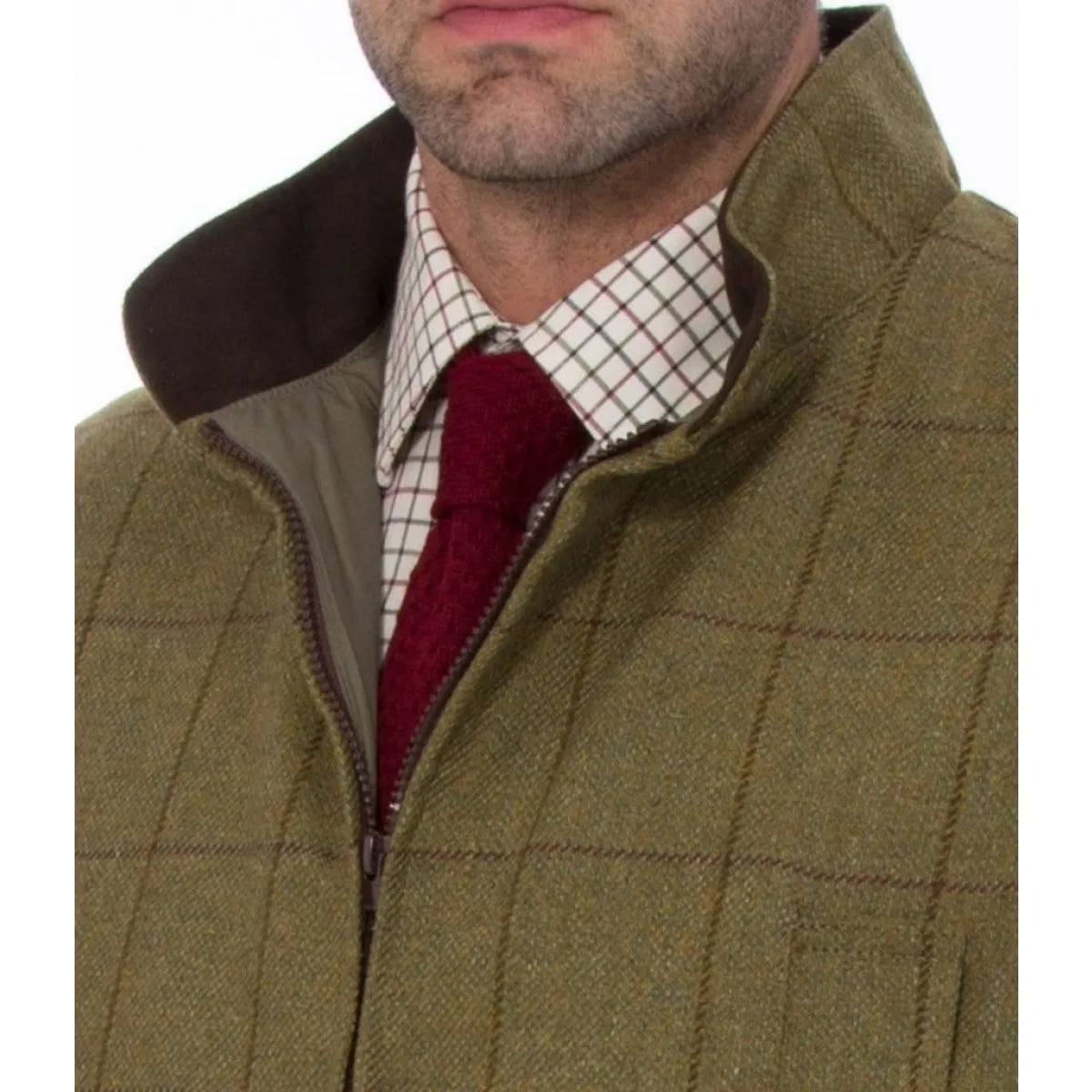 50% OFF ALAN PAINE Rutland Mens Zip Waistcoat - Lichen - Size: SMALL, 3XL & 4XL