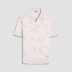 Abstract Knit Short Sleeve Johnny Sweater