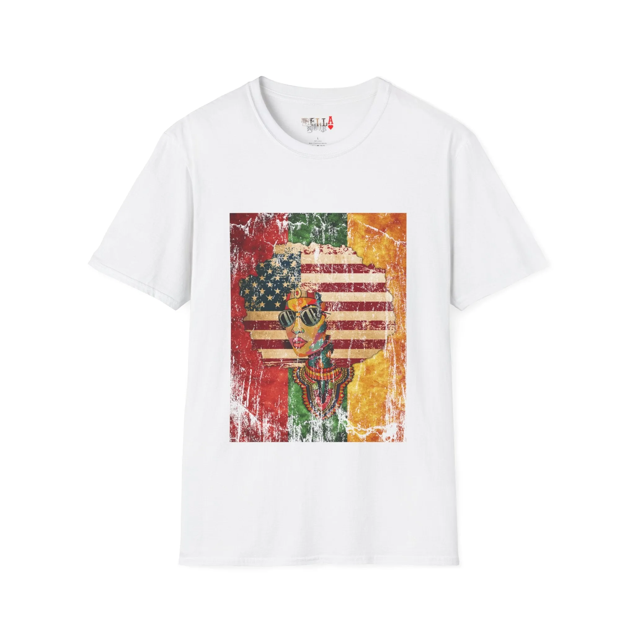 Afro American Queen Unisex Softstyle T-Shirt