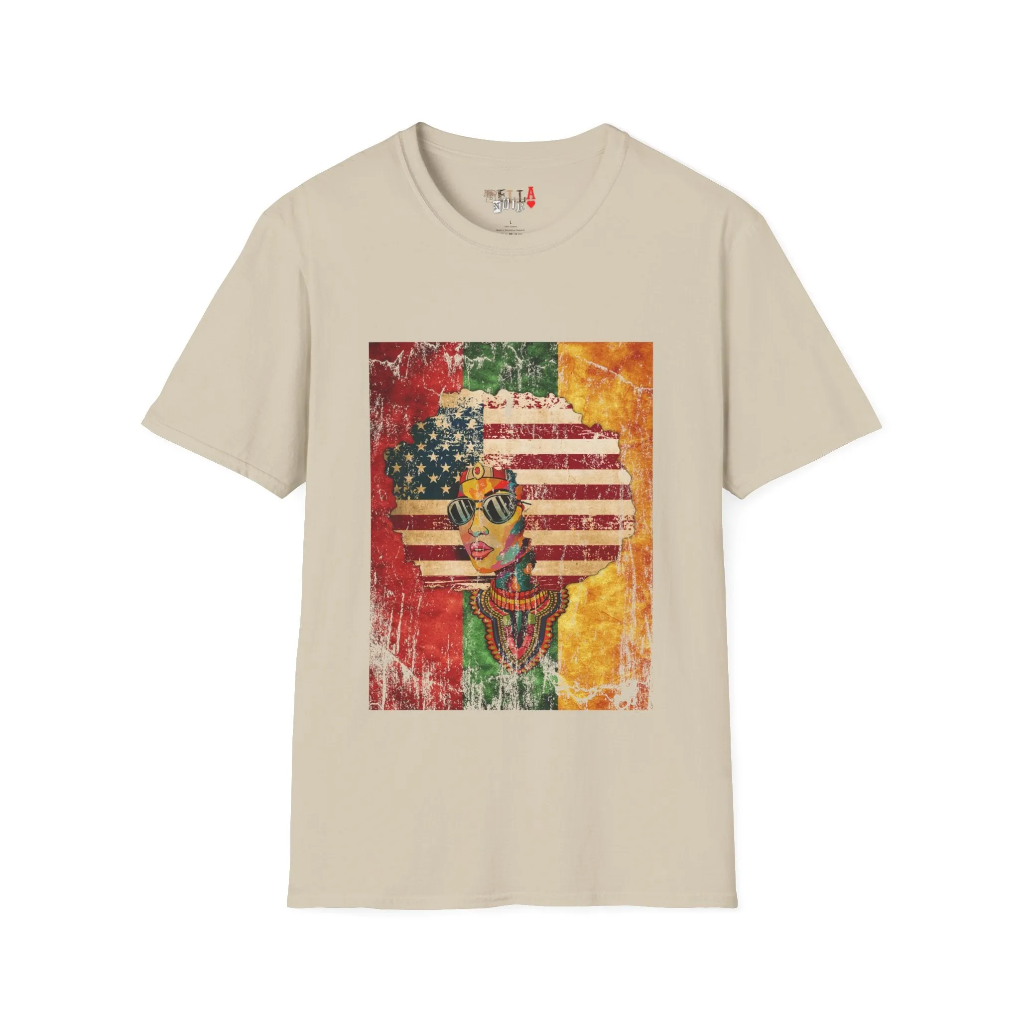 Afro American Queen Unisex Softstyle T-Shirt