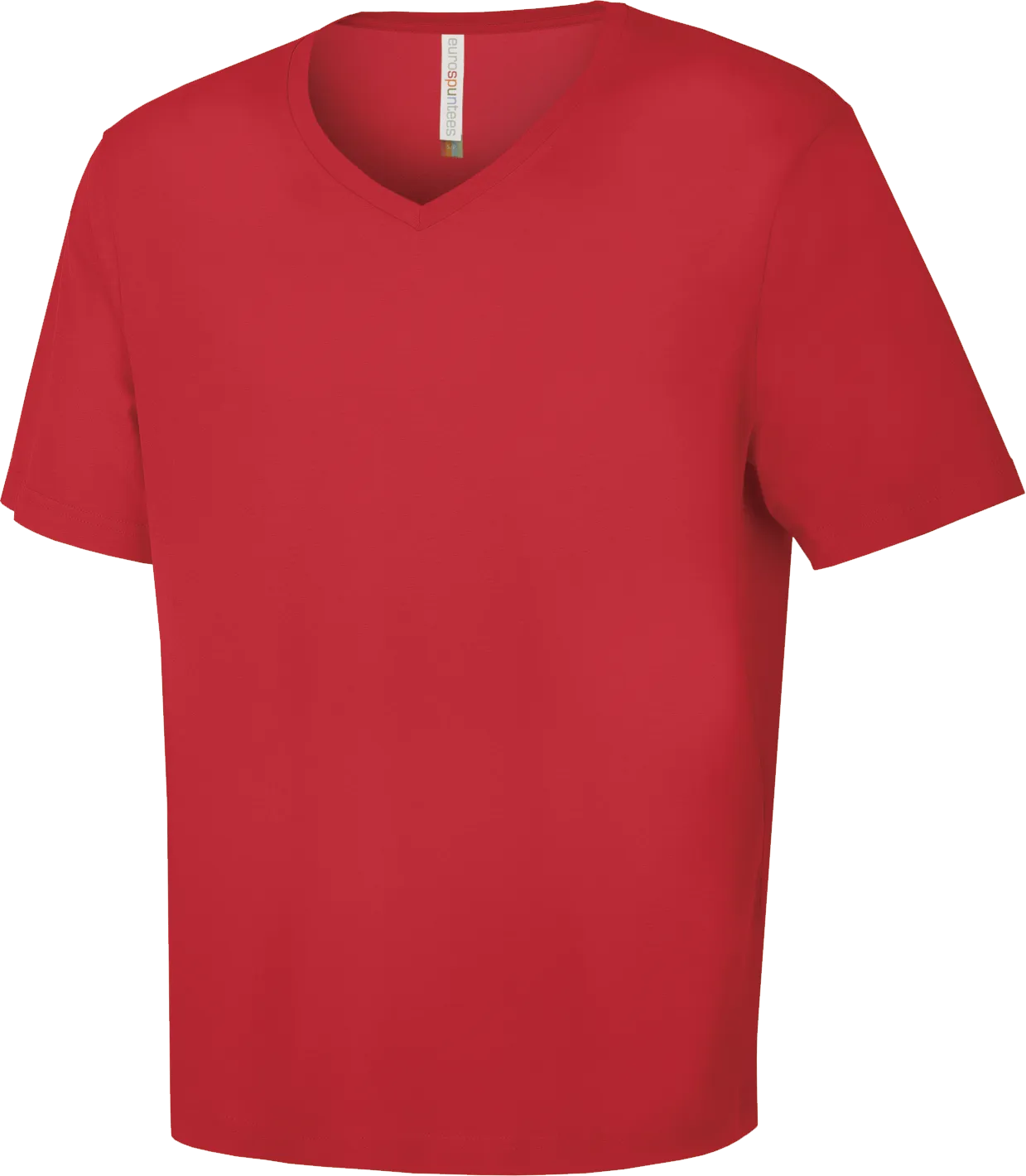 ATC™ EUROSPUN® Ring Spun V-Neck T-Shirt True Red