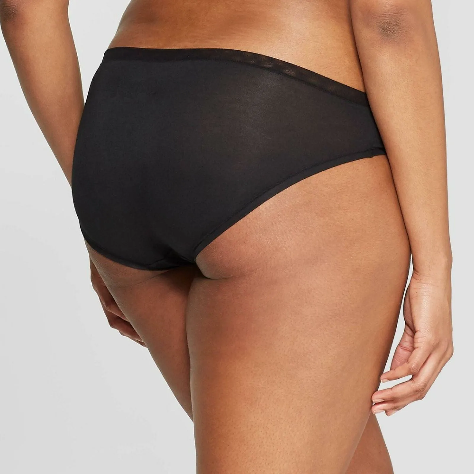 Auden Women's Modal Bikini Panties with Mesh Waistband
