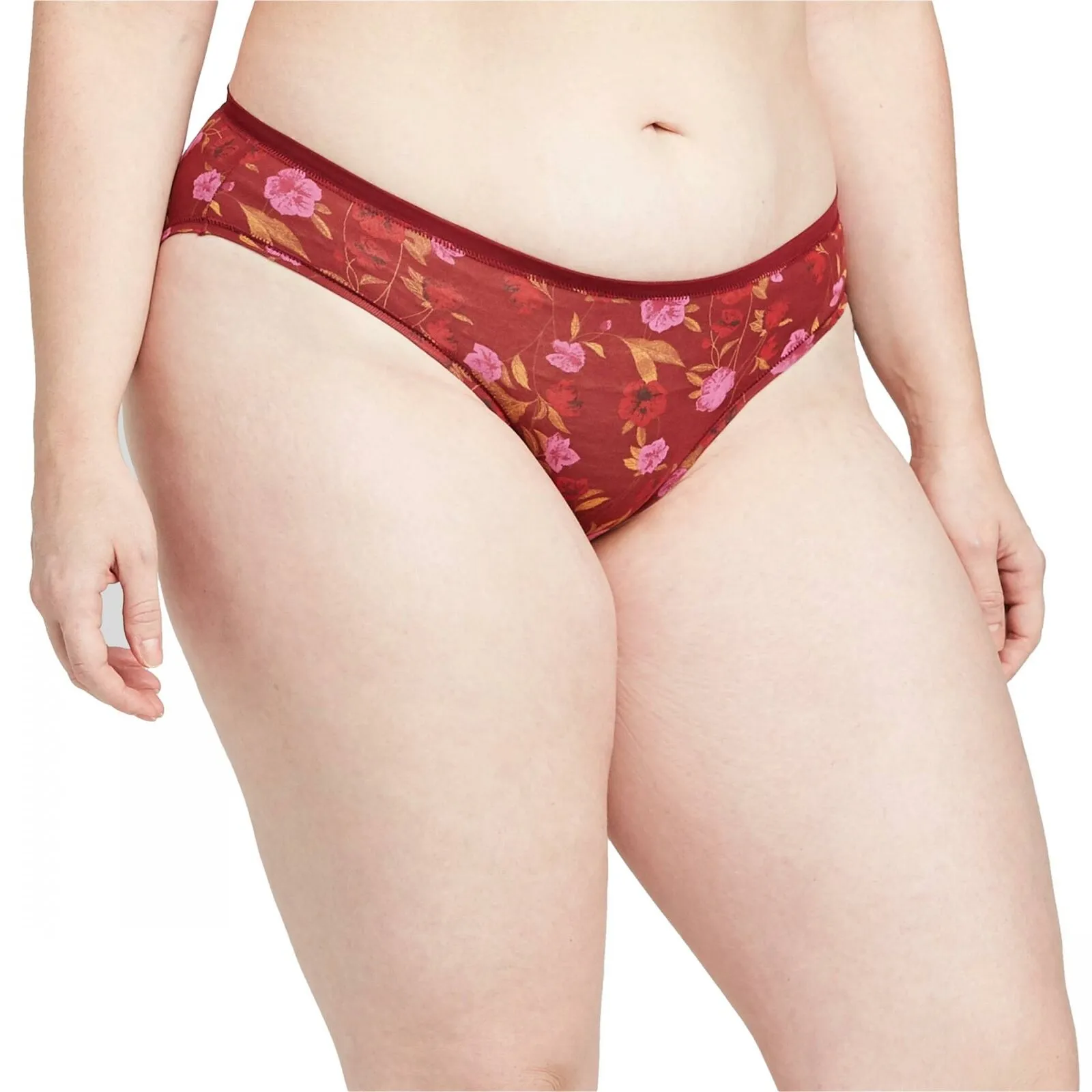 Auden Women's Modal Bikini Panties with Mesh Waistband