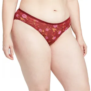Auden Women's Modal Bikini Panties with Mesh Waistband