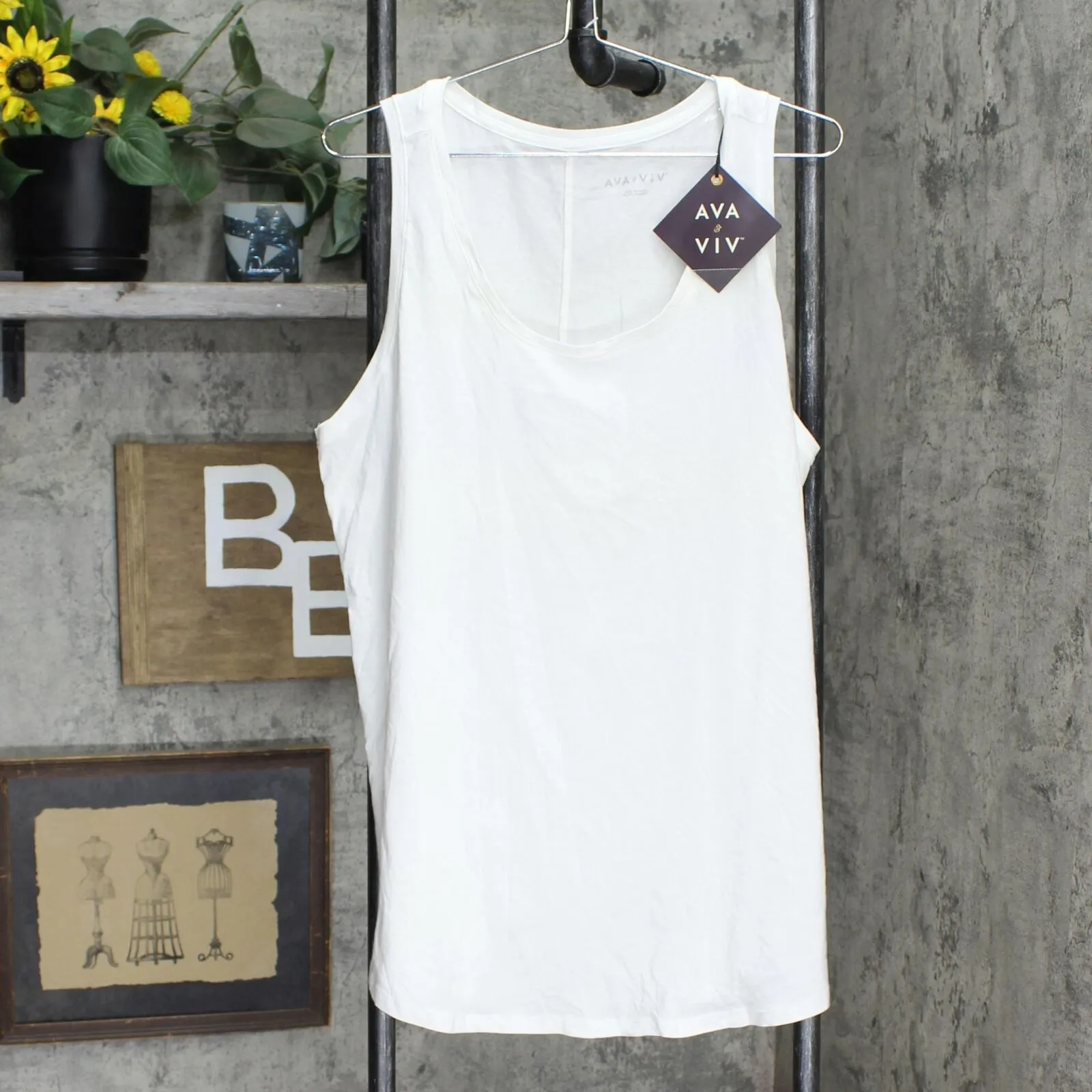 Ava & Viv Women's Plus Size Jersey Tank Top
