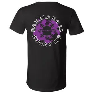 Bahala Ka Sa Buhay Mo Purple Splash Unisex Jersey V-Neck T-Shirt