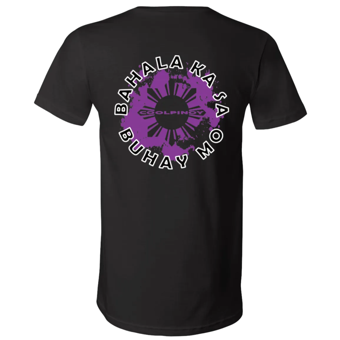 Bahala Ka Sa Buhay Mo Purple Splash Unisex Jersey V-Neck T-Shirt