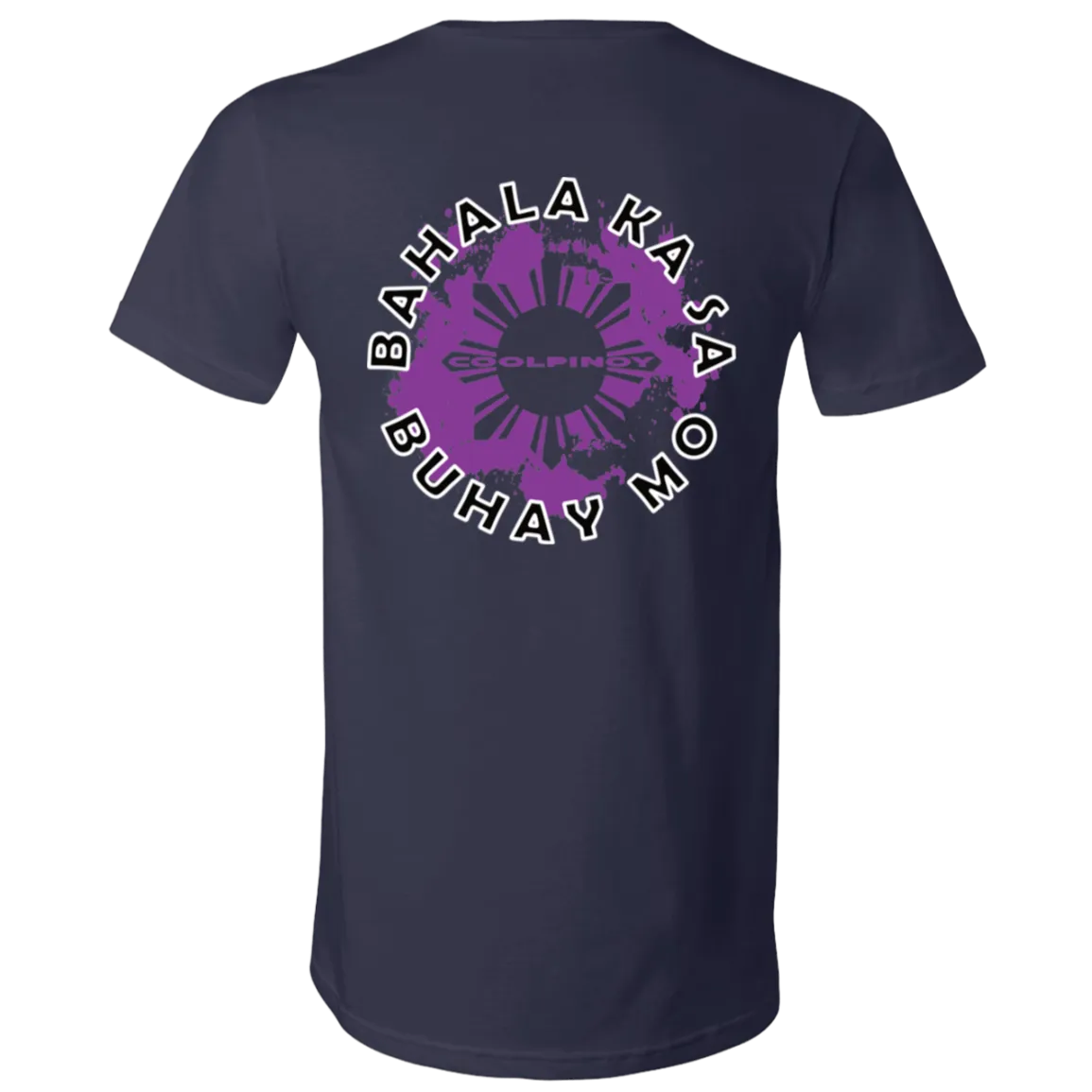 Bahala Ka Sa Buhay Mo Purple Splash Unisex Jersey V-Neck T-Shirt