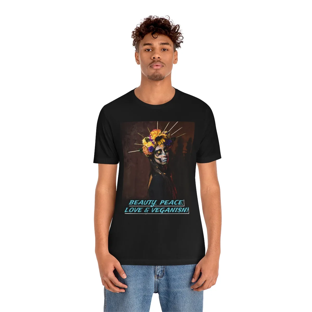 Beauty, Peace, Love & Veganism! Short Sleeve Tee