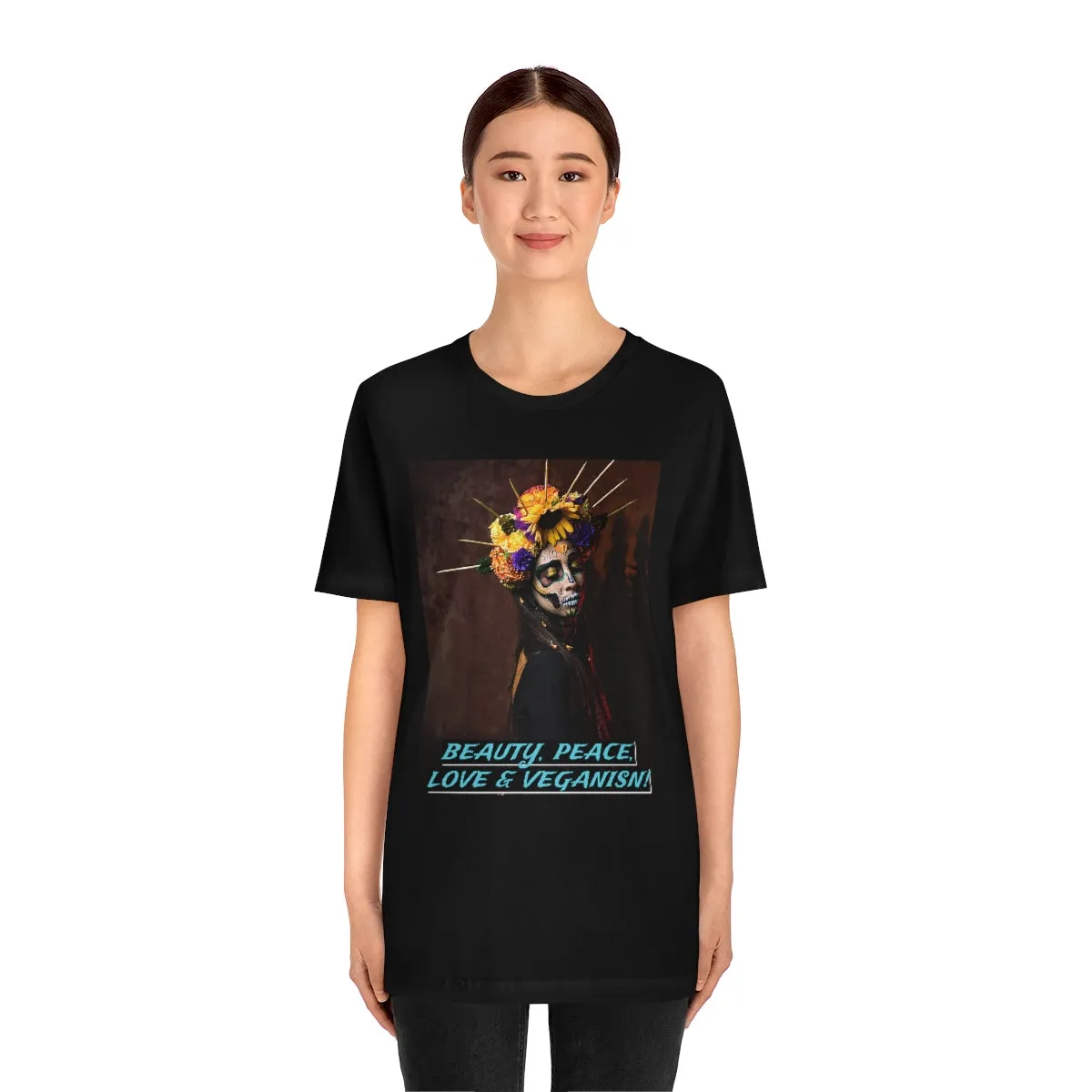 Beauty, Peace, Love & Veganism! Short Sleeve Tee