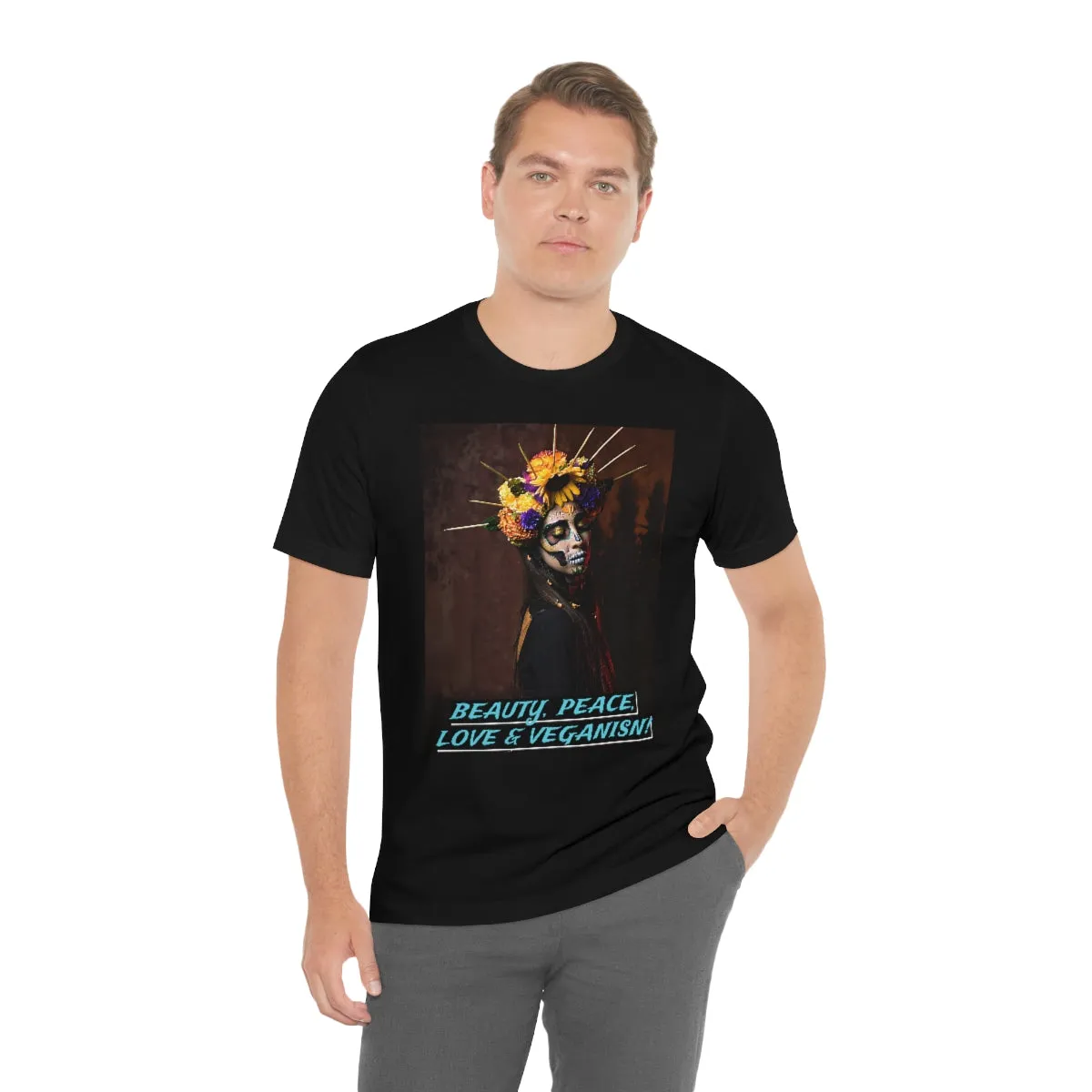 Beauty, Peace, Love & Veganism! Short Sleeve Tee