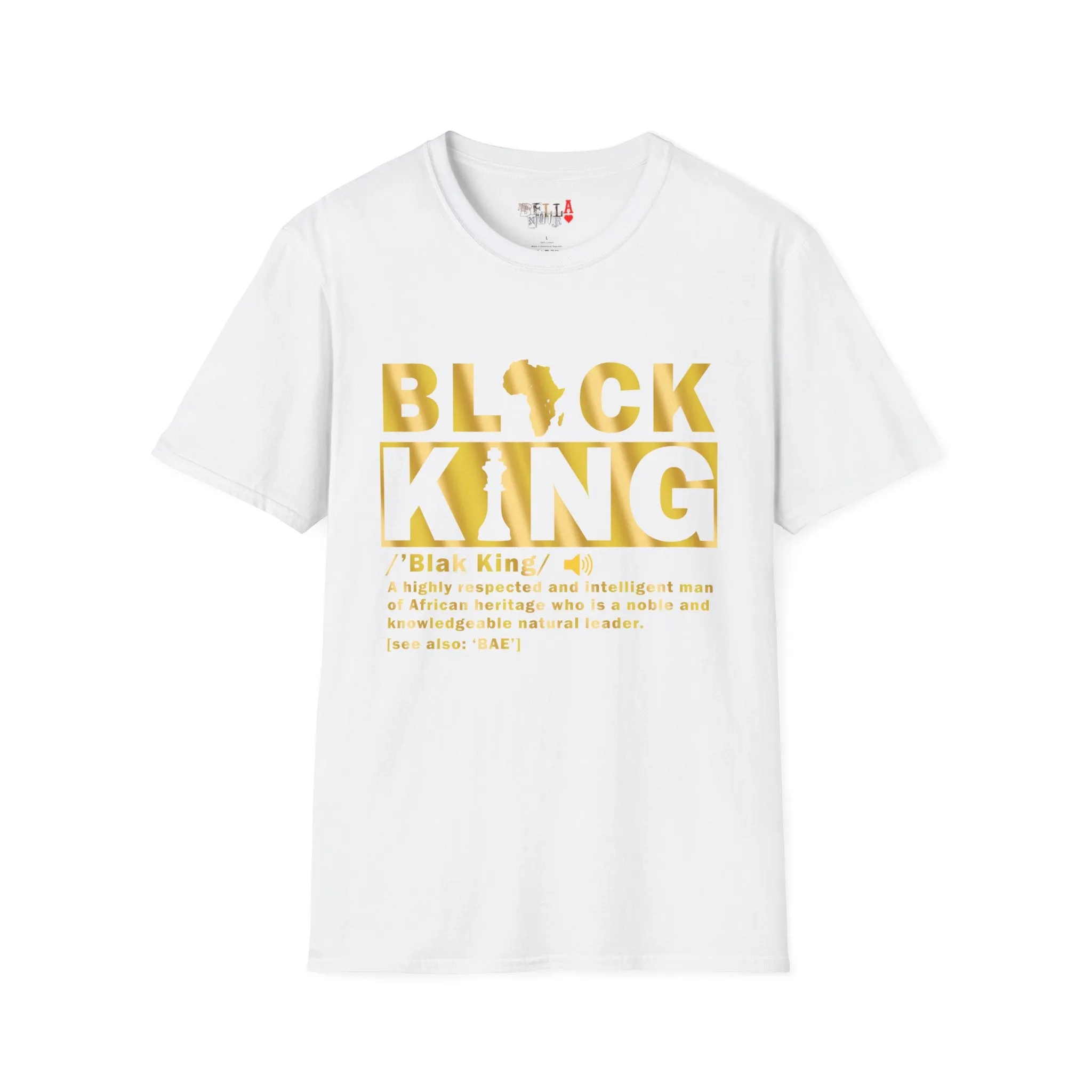 Black King Unisex Softstyle T-Shirt