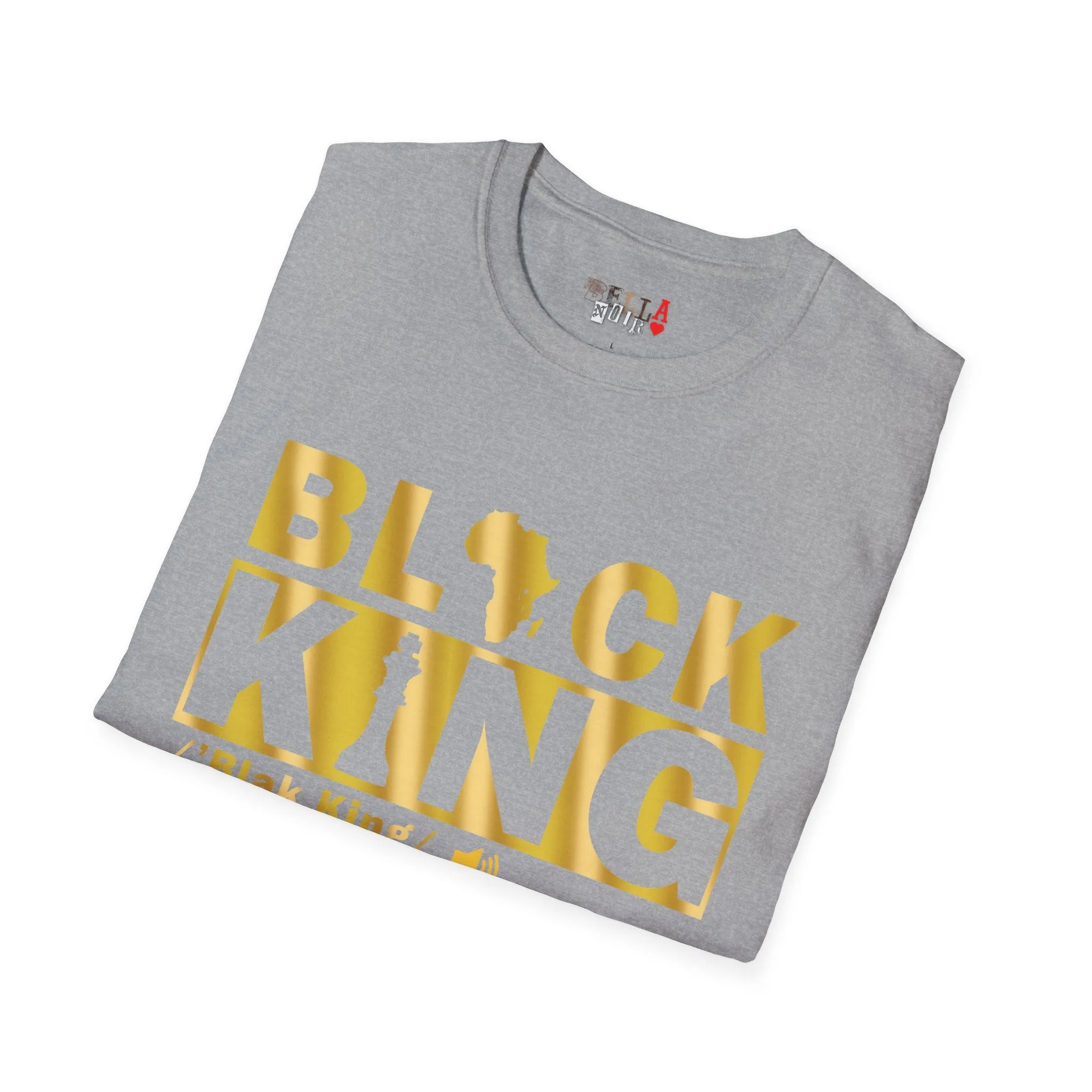 Black King Unisex Softstyle T-Shirt