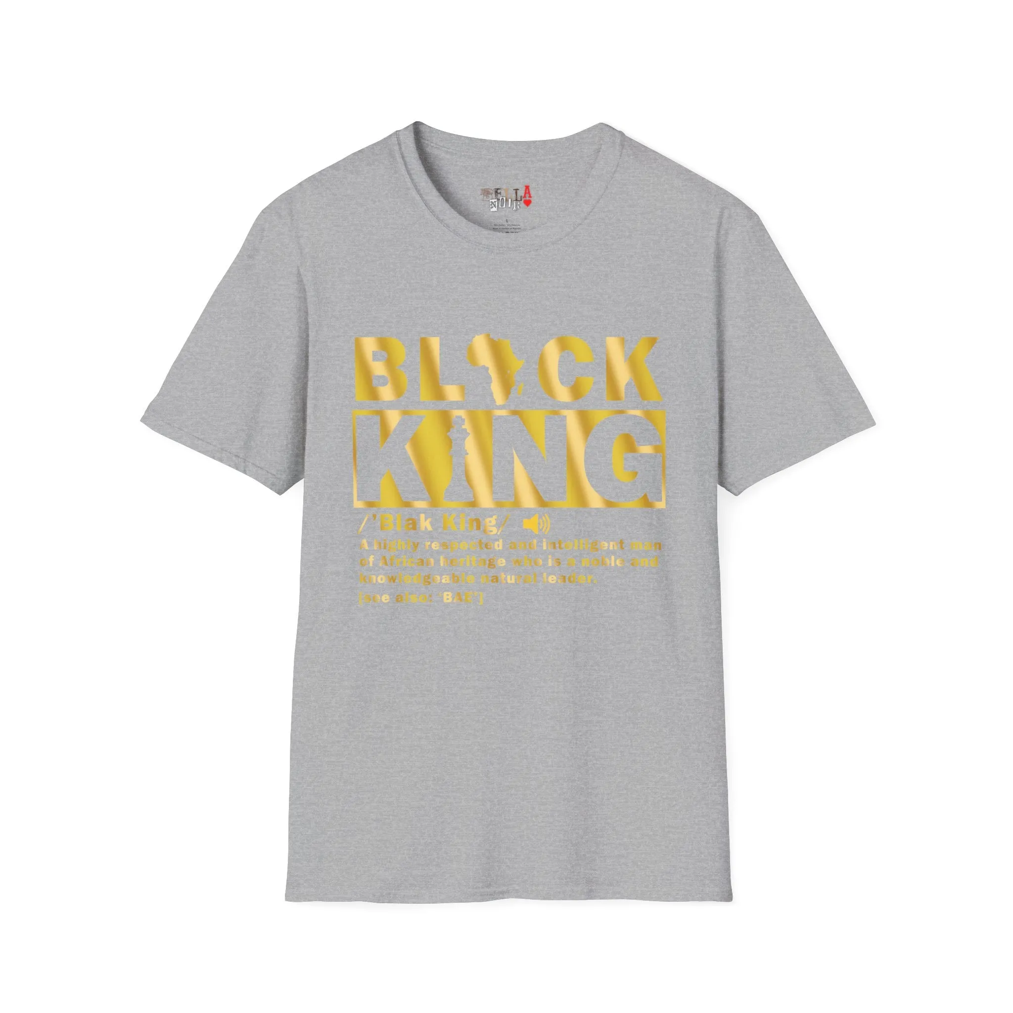 Black King Unisex Softstyle T-Shirt