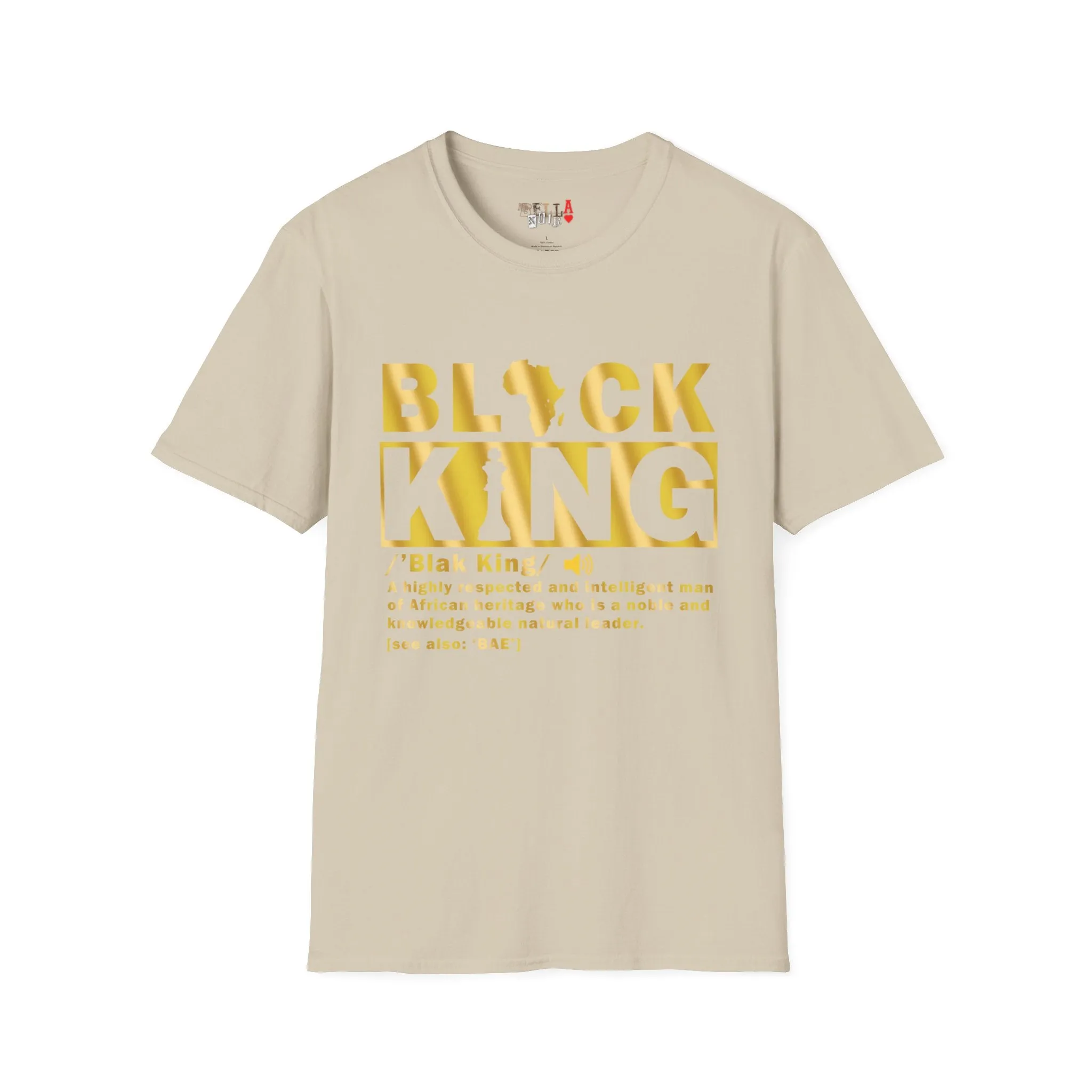 Black King Unisex Softstyle T-Shirt