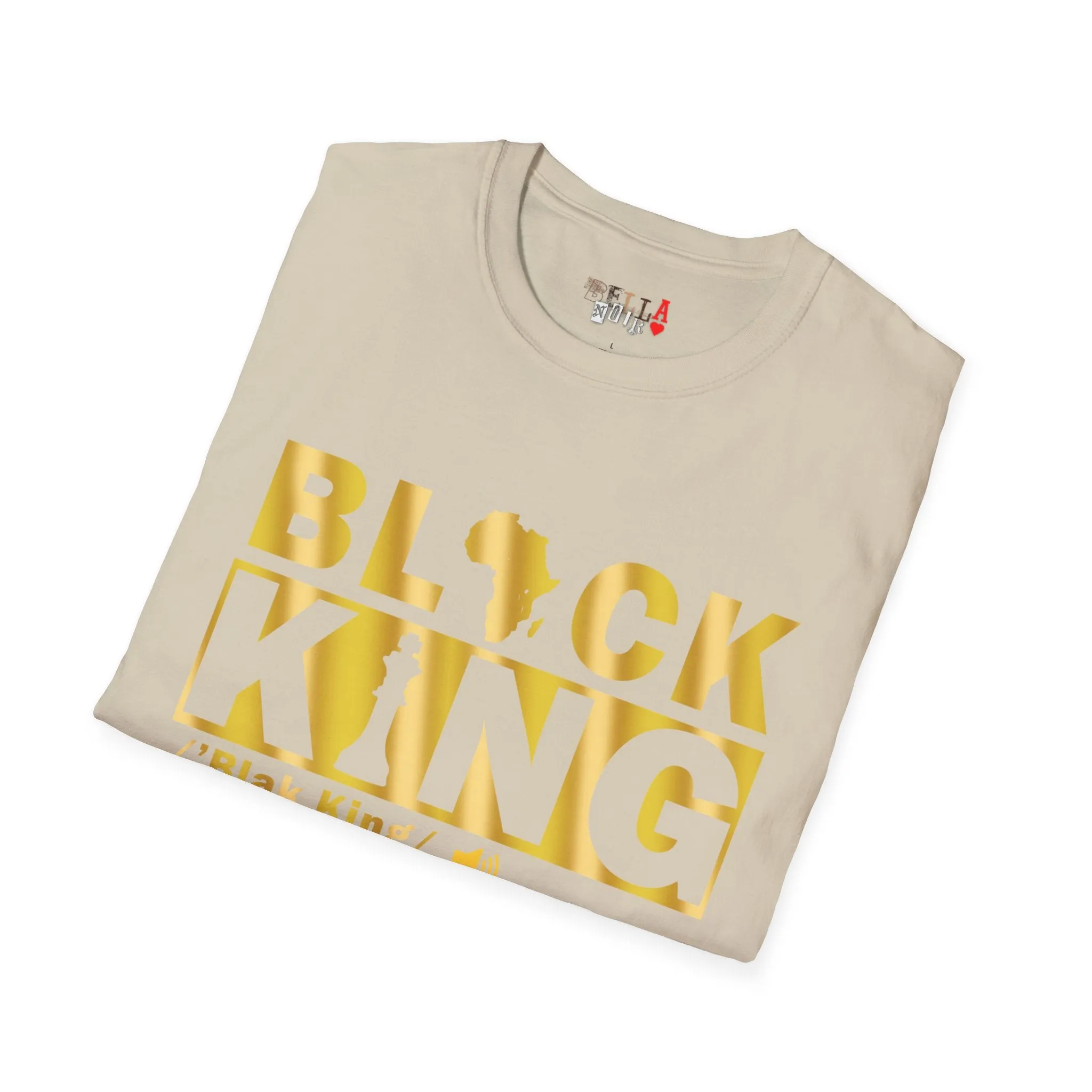 Black King Unisex Softstyle T-Shirt
