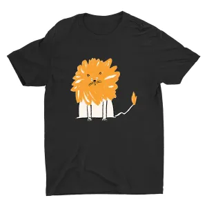 Cartoon Lion Printed T-shirt