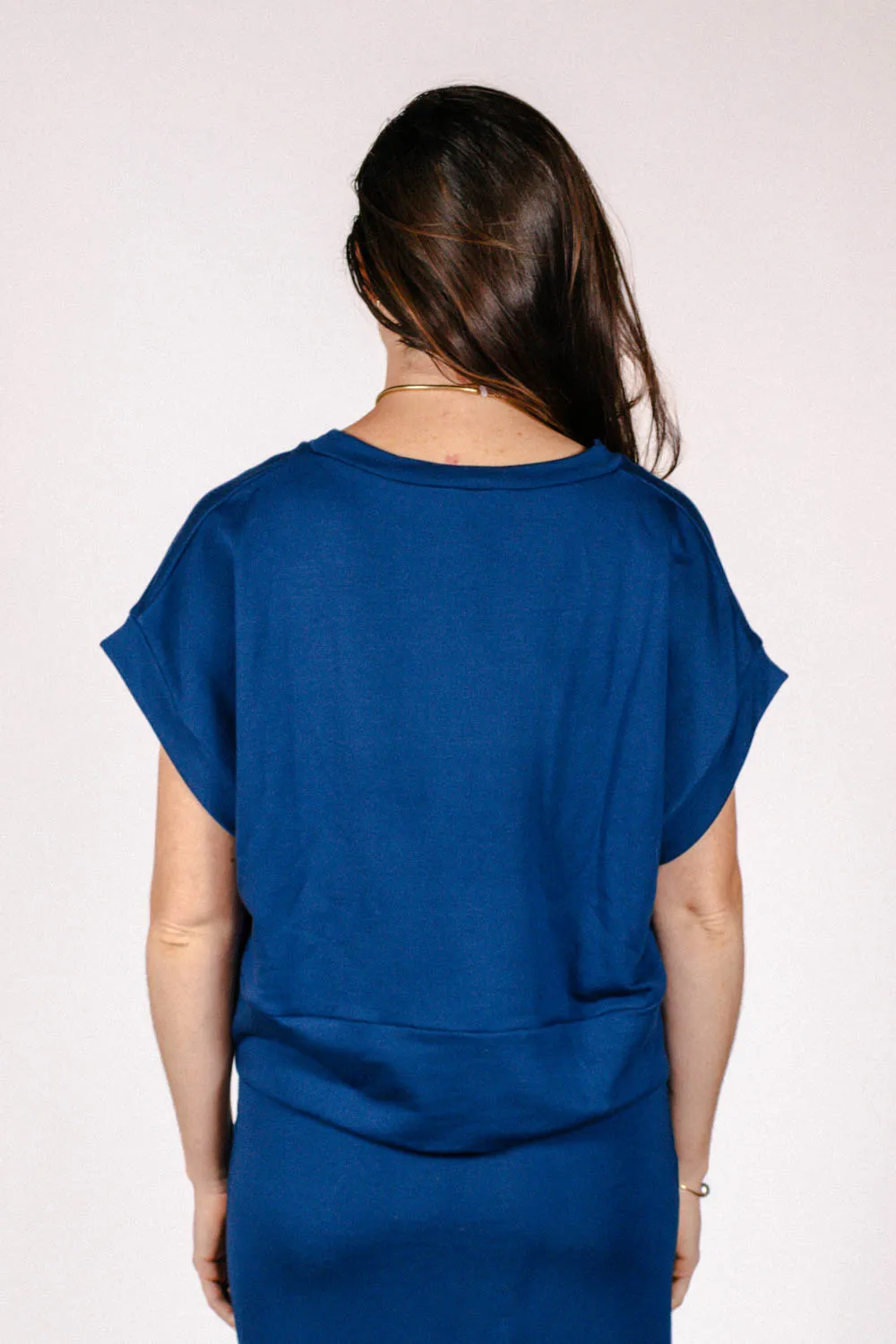 Corinne Collection - Pico Sweater Vest (Sapphire)