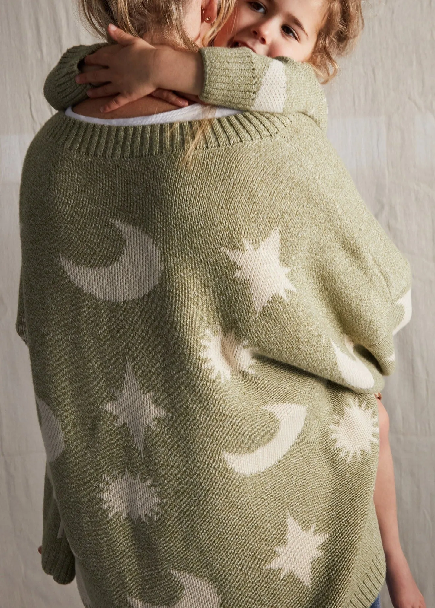 Cozmo Matcha Moon Star Sweater Adult