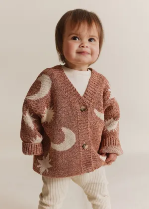 Cozmo Russet Moon Star Cardigan Baby