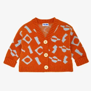 Cut & Stick Kids Cardigan - Orange