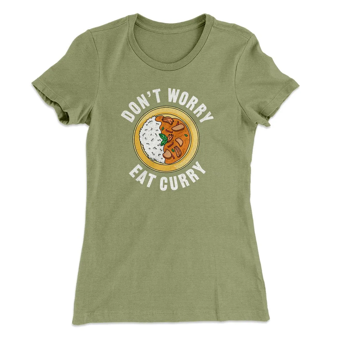 Don't Worry Eat Curry Women's T-Shirt