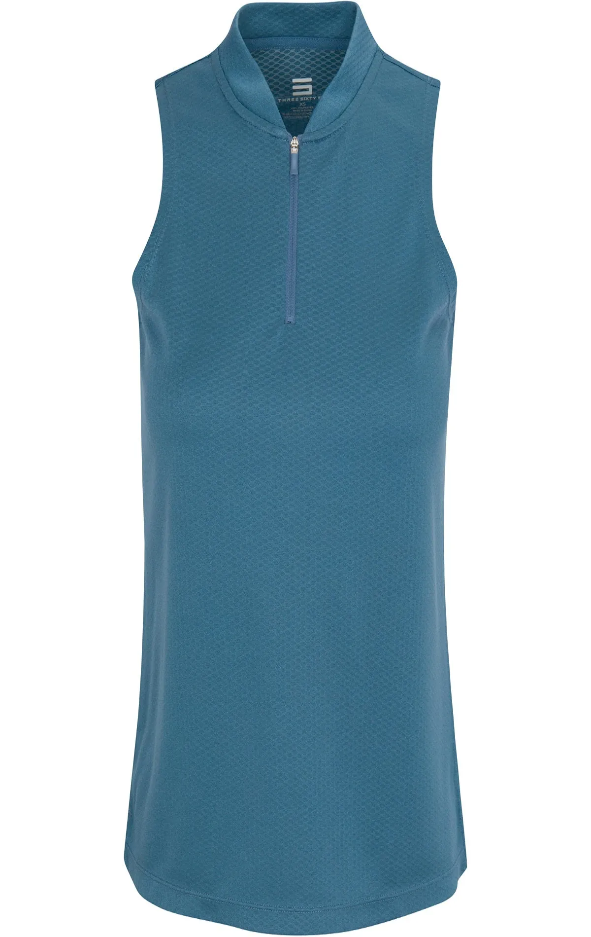 Extreme Deal - Women's Sleeveless Collarless Golf Polo with Zipper Additional Colors