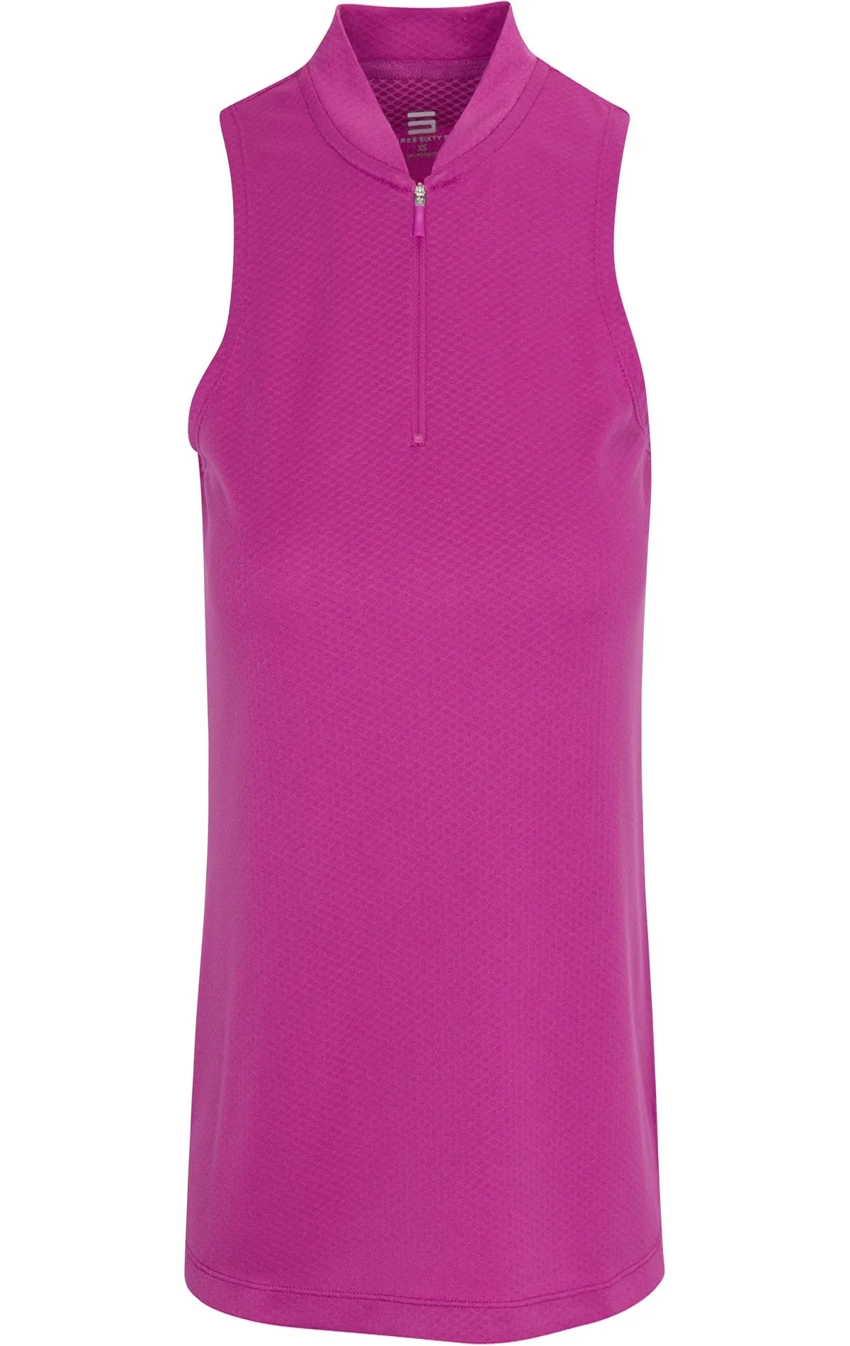Extreme Deal - Women's Sleeveless Collarless Golf Polo with Zipper Additional Colors