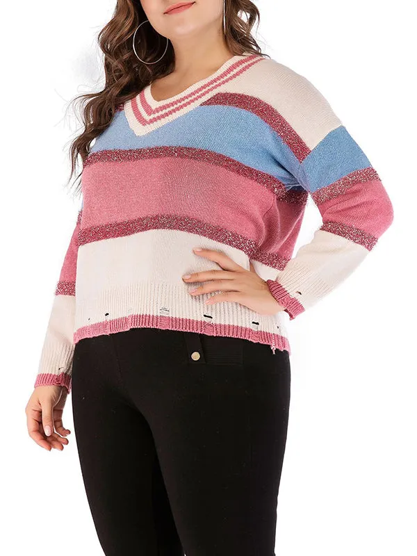 Fashion Knitwear Plus Size Women's Shirt Tops