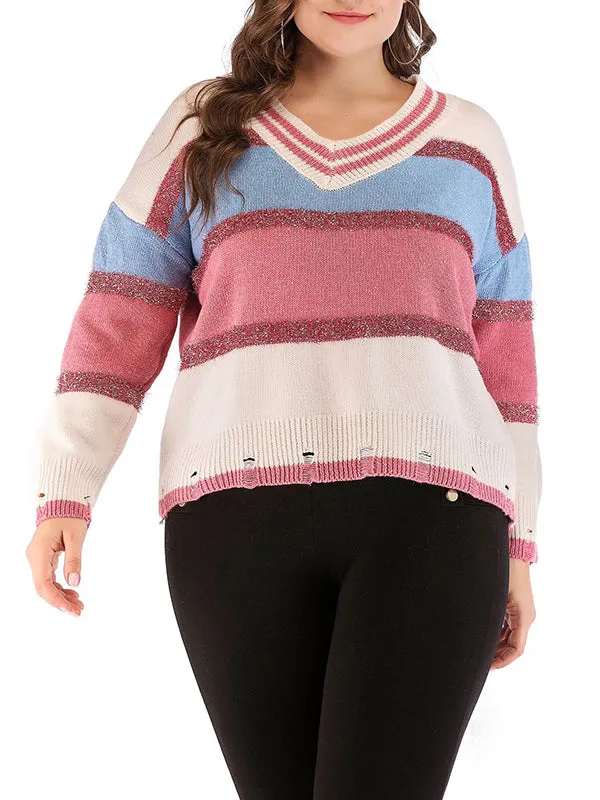 Fashion Knitwear Plus Size Women's Shirt Tops