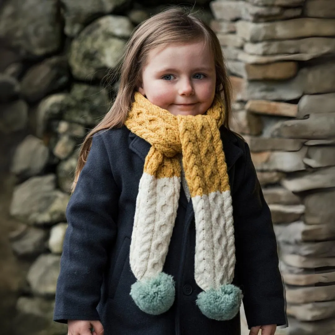 Finchley Merino Children's Scarf - Mustard