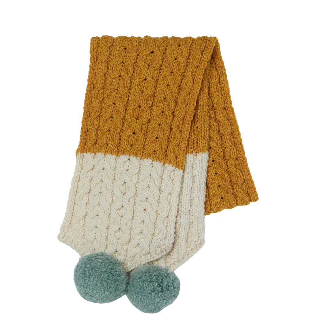 Finchley Merino Children's Scarf - Mustard