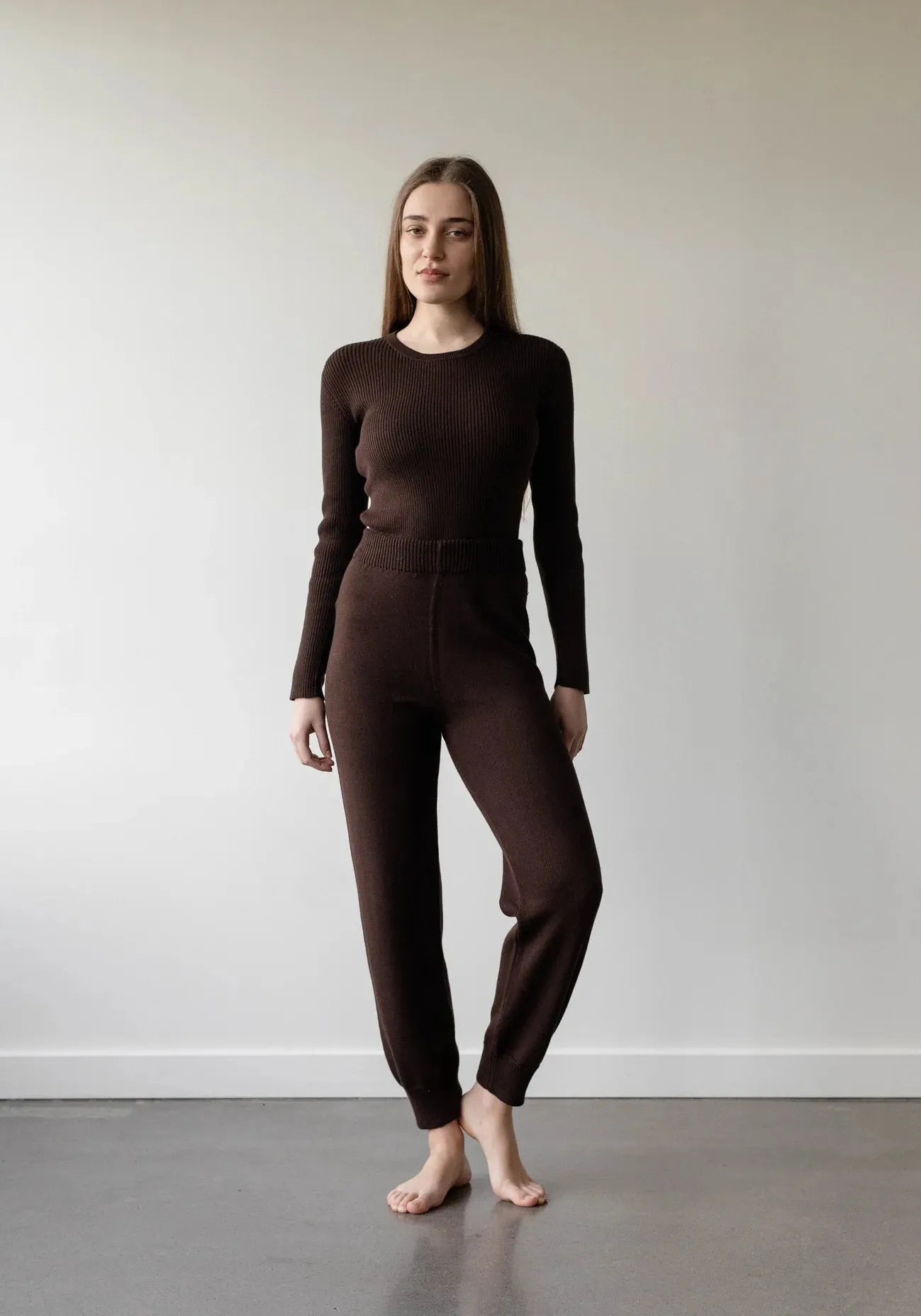 First Rite Lounge Pant in Walnut