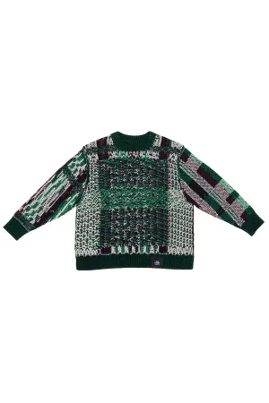 FLOAT JACQUARD CREWNECK SWEATER