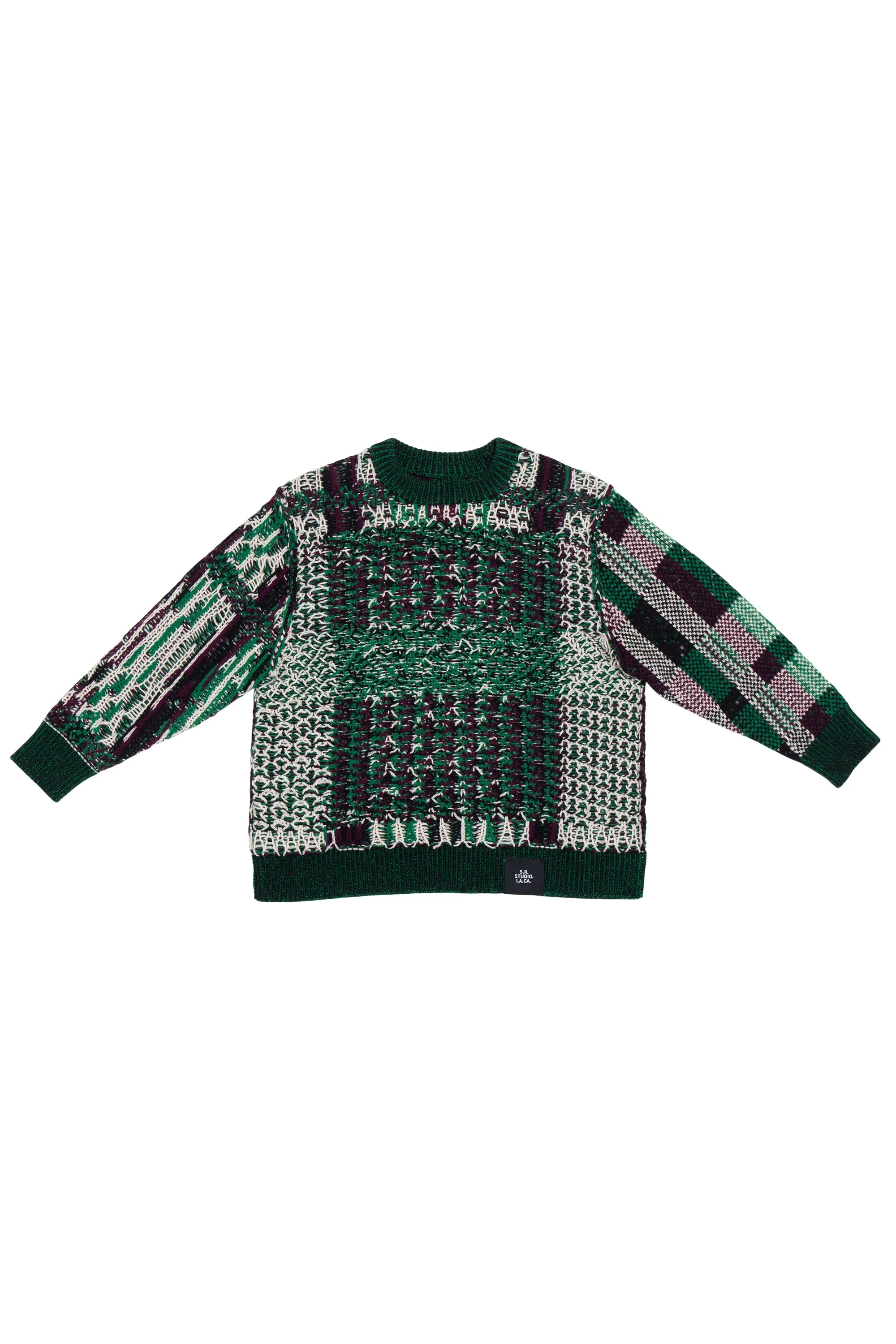 FLOAT JACQUARD CREWNECK SWEATER