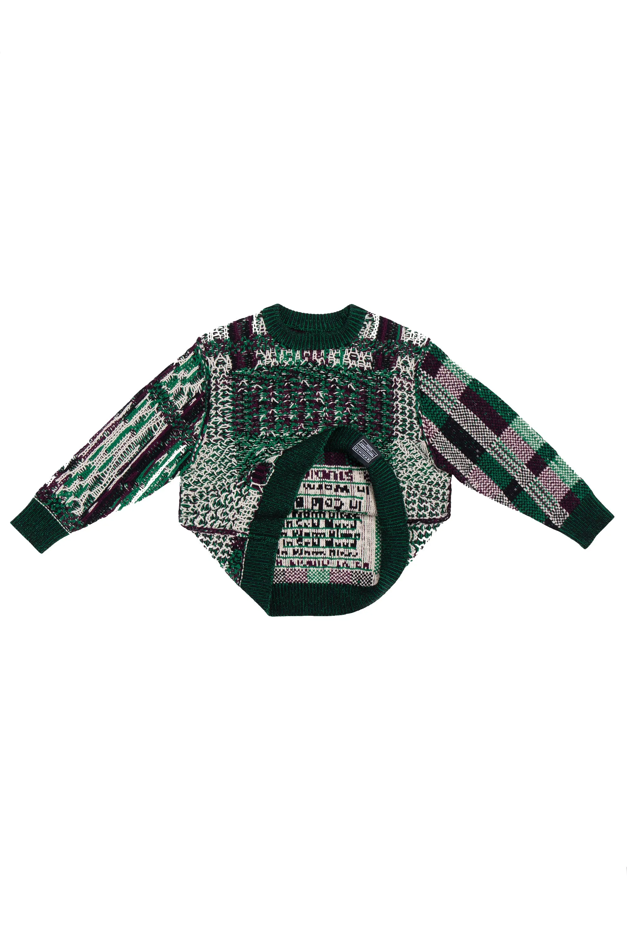 FLOAT JACQUARD CREWNECK SWEATER