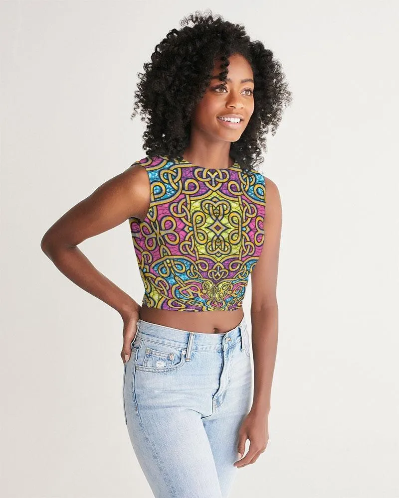 Fun African Print Women's Twist-Front Tank