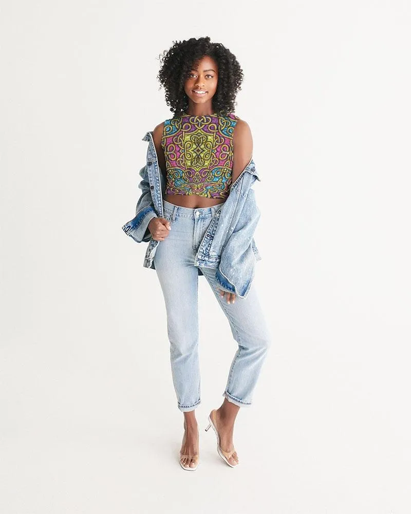 Fun African Print Women's Twist-Front Tank