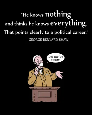 George Bernard Shaw on Politicians - Women's Edition