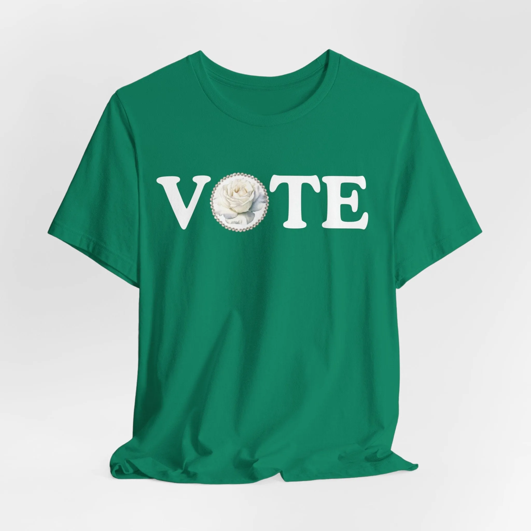 Green and White Links Vote T shirt