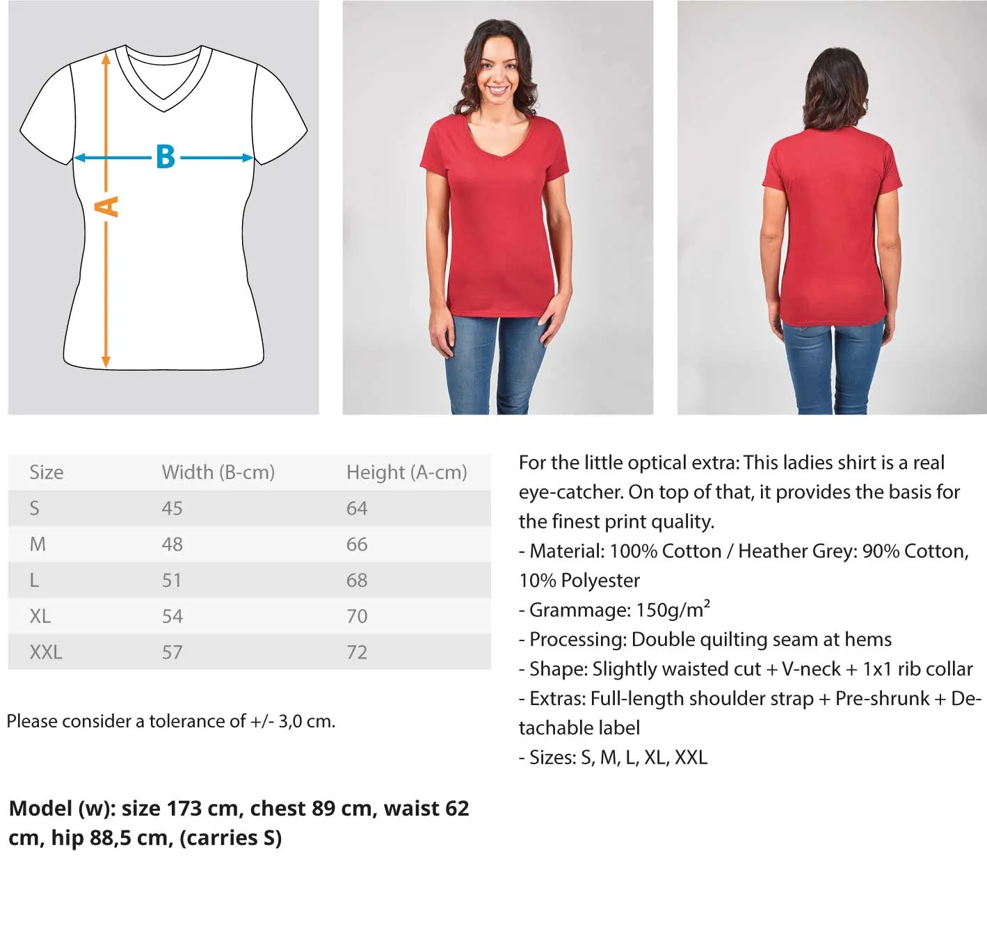 Haile Selassie Women's V-Neck Shirt