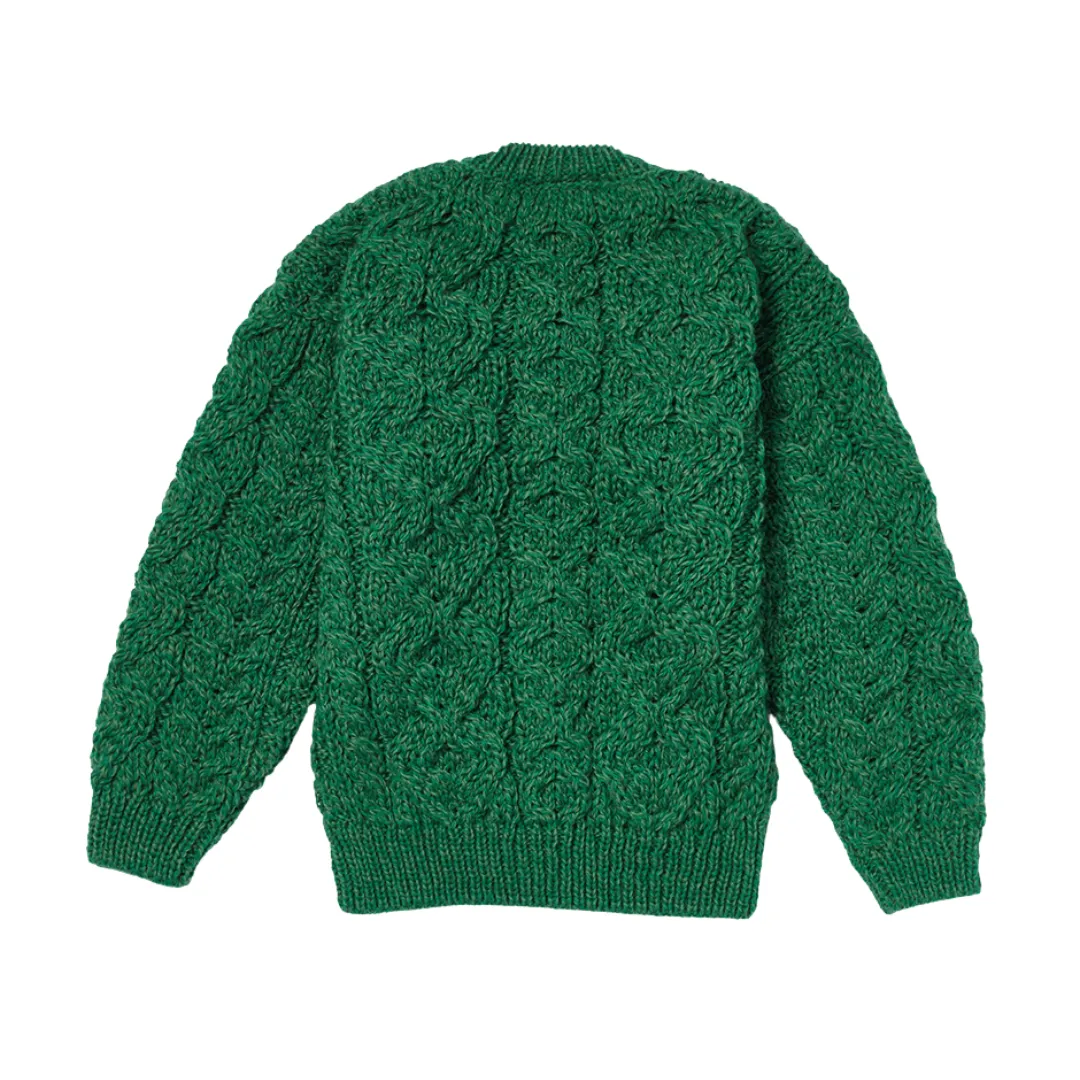 Hampstead Merino Children's Cardigan - Intelligence Green