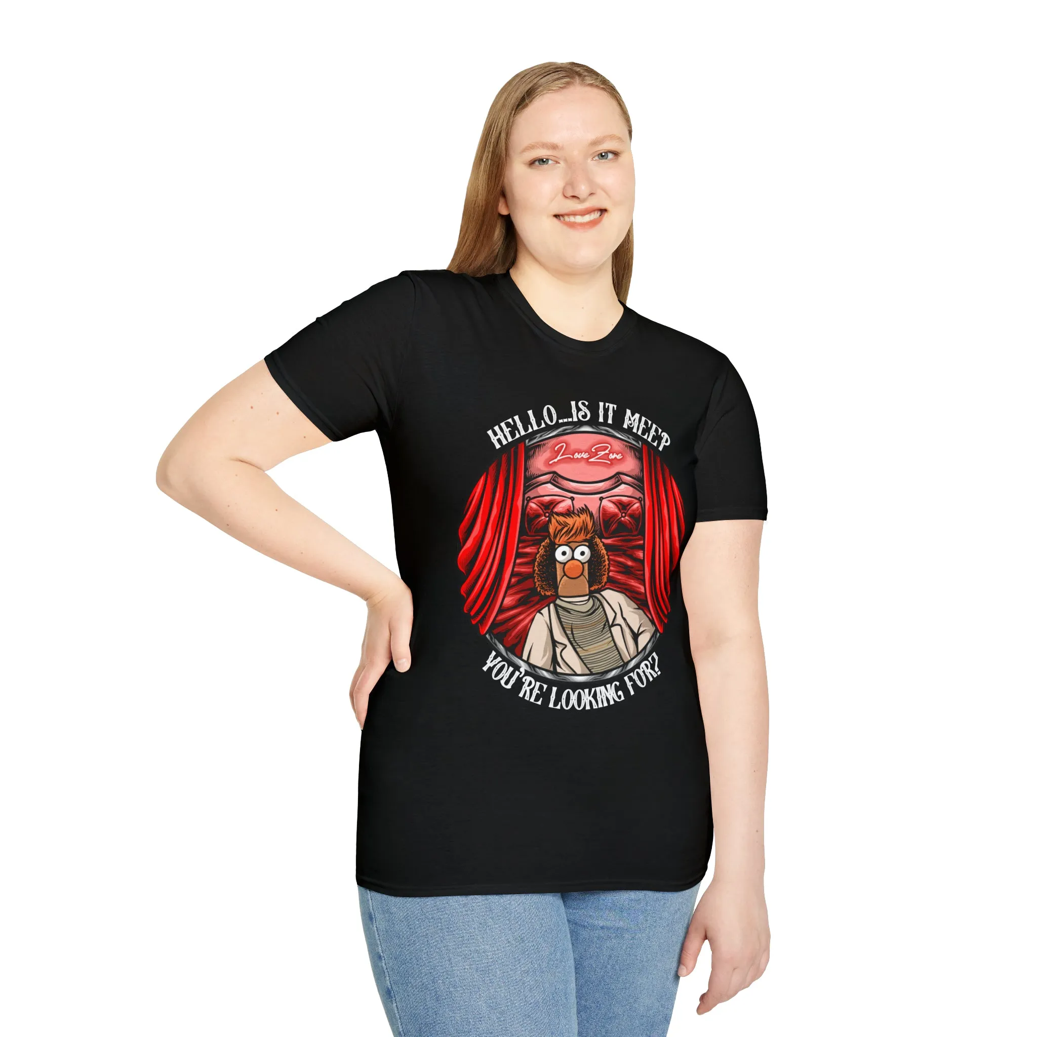 Hello Meeper Tee On SoftStyle