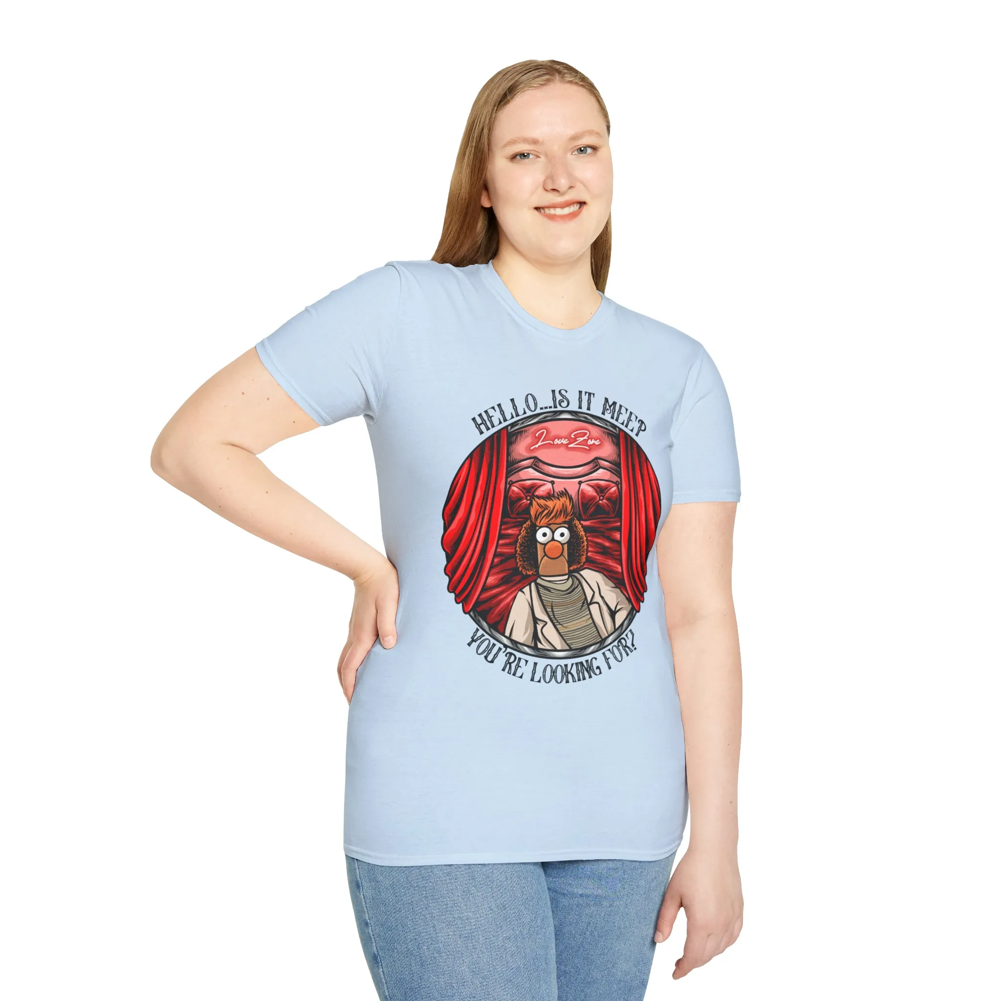 Hello Meeper Tee On SoftStyle