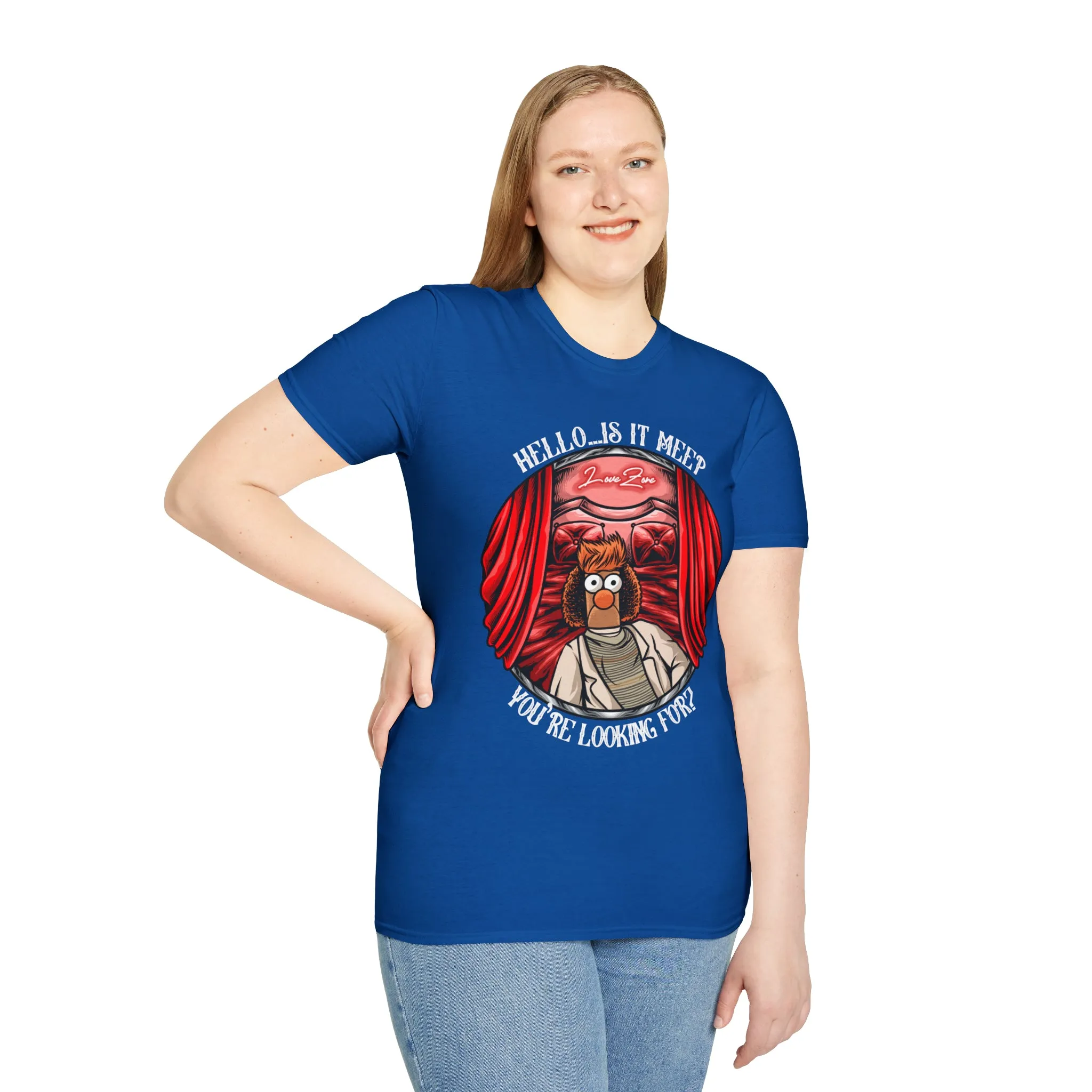 Hello Meeper Tee On SoftStyle