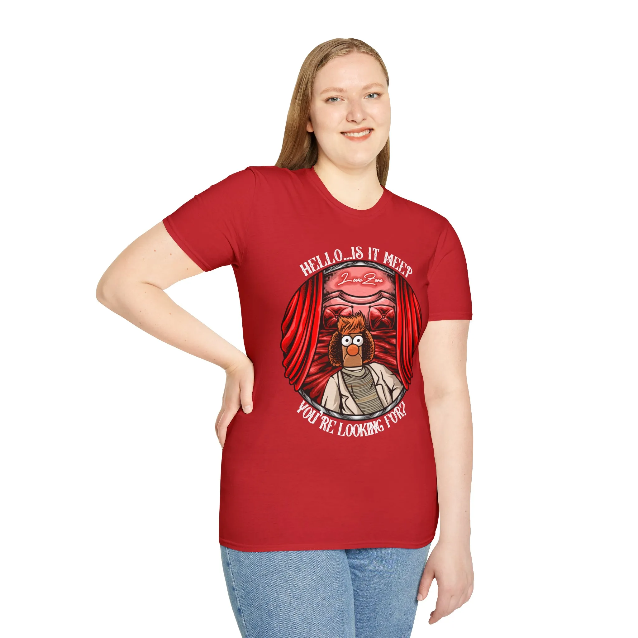 Hello Meeper Tee On SoftStyle