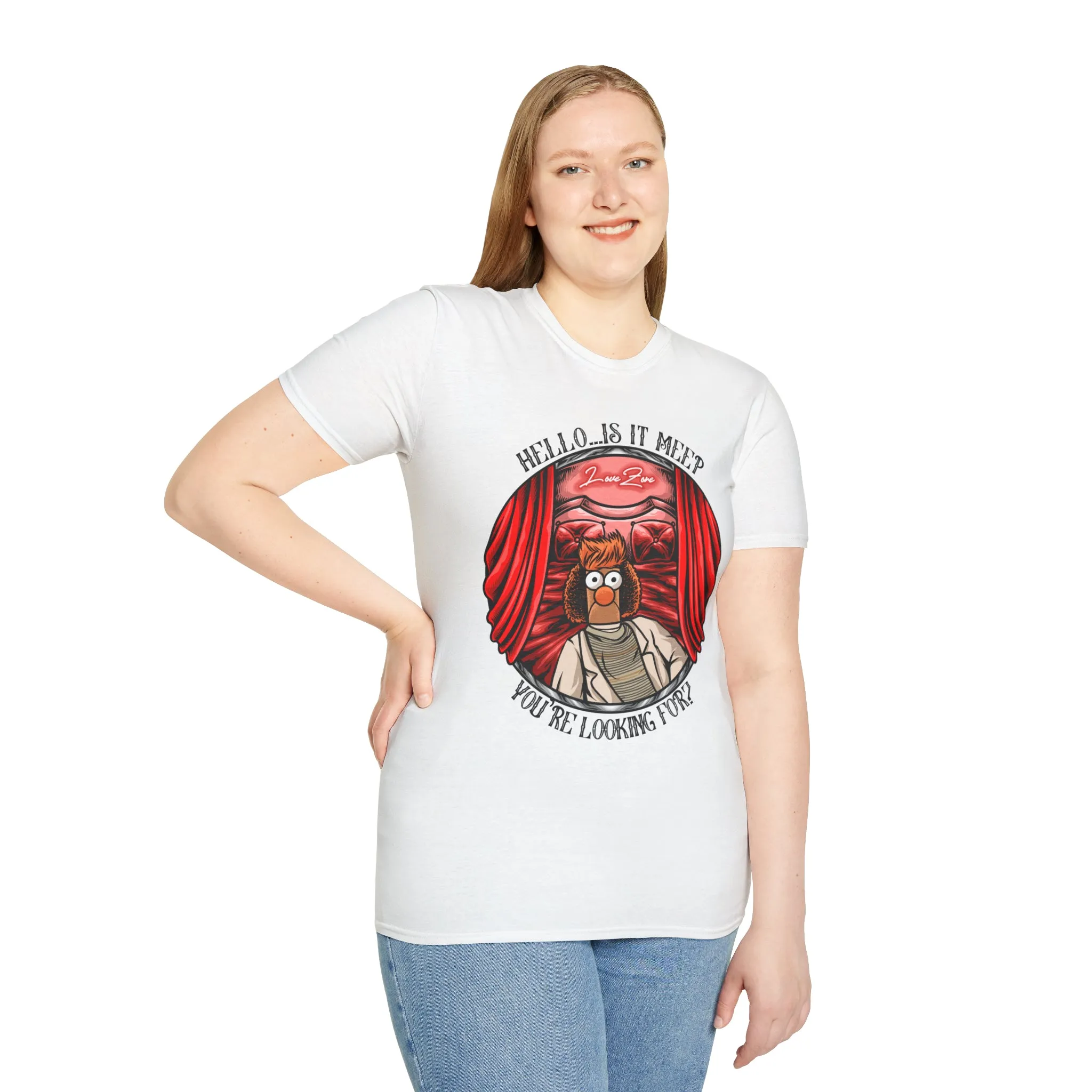 Hello Meeper Tee On SoftStyle