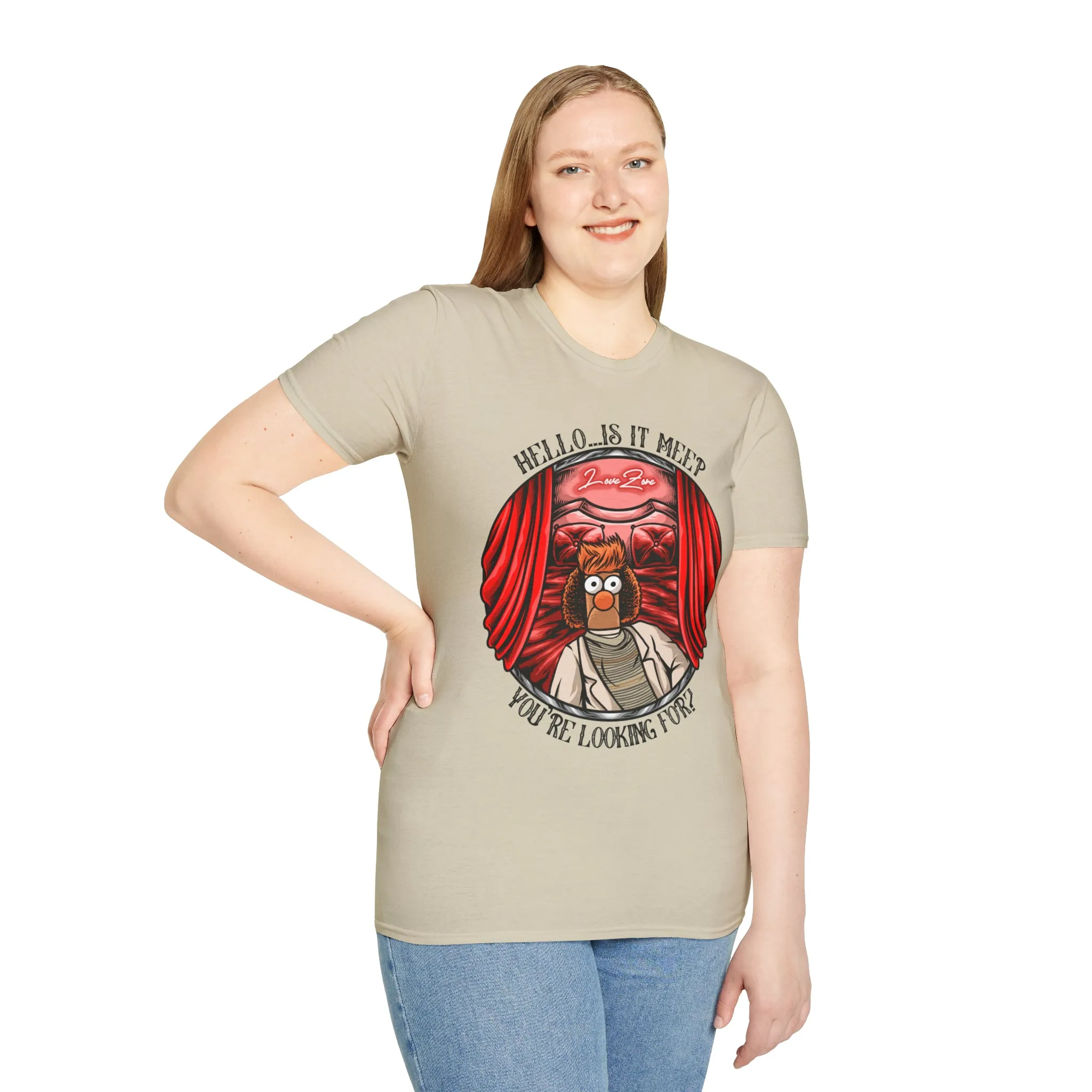 Hello Meeper Tee On SoftStyle
